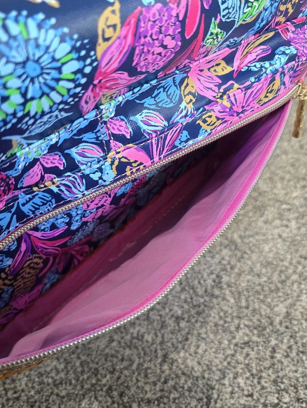 Lilly Pulitzer Calypso Coast Faux Leather 14